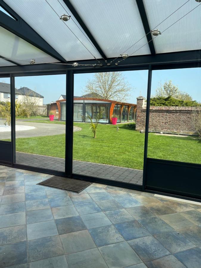 Gîte avec piscine Lestrem Extérieur photo