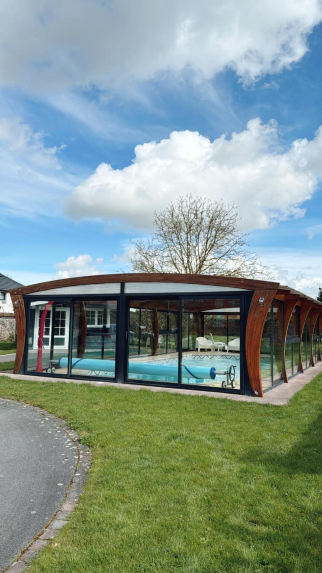 Gîte avec piscine Lestrem Extérieur photo